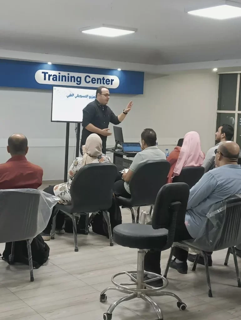 ورشة التسويق الطبي التابعة لنقابة العاملين بالخدمات الطبية