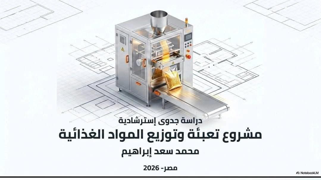 دراسة جدوى تعبئة وتوزيع المنتجات الغذائية